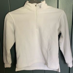 Spyder White Fleece Quarter Zip kids SIZE SMALL